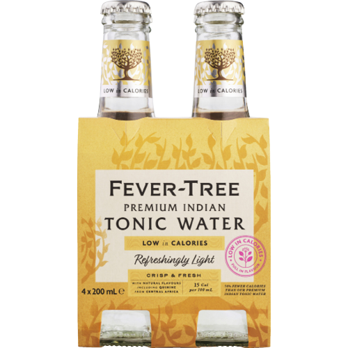 Fever-Tree Naturally Light Tonic Water 4 x 200ml