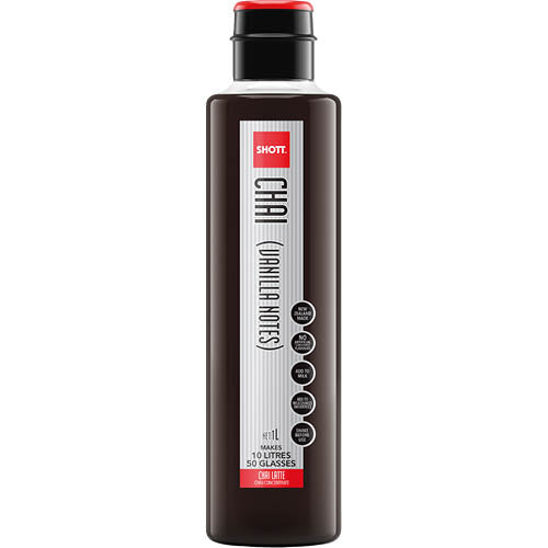 Shott Chai Latte Vanilla Notes Coffee Syrup 1l