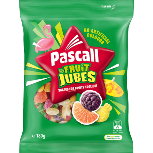 Pascall Fruit Jubes 180g
