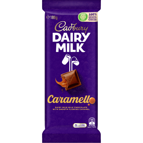 Cadbury Dairy Milk Dairy Milk Caramello Chocolate Block 180g