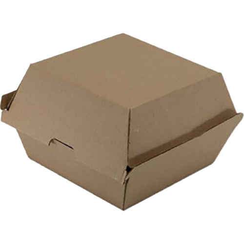 iKonPack Eco Board Paper Jumbo Burger Clam 120x105mm 50pk