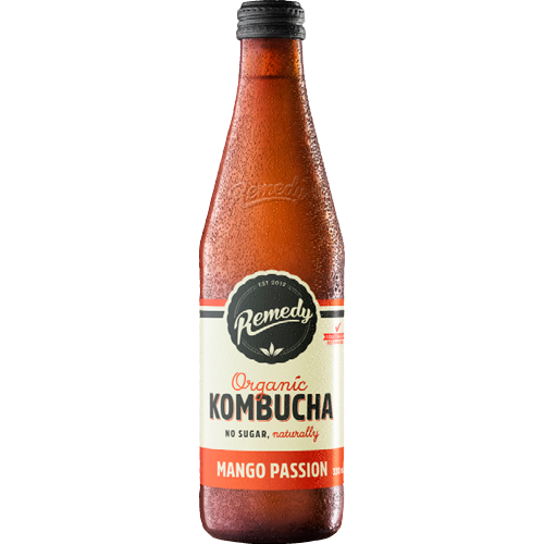 Remedy Mango Passion Organic Kombucha 12 x 330ml