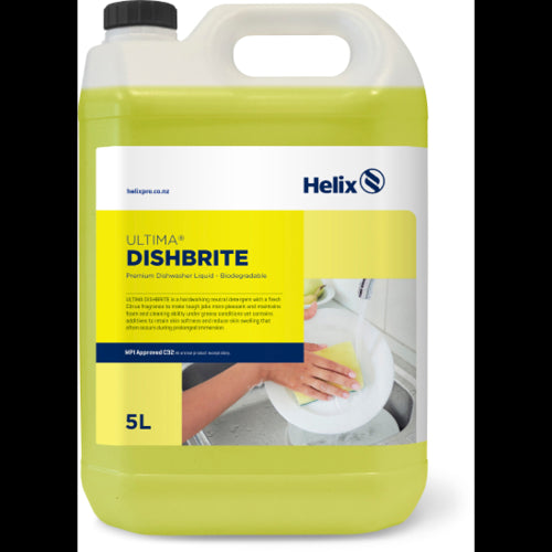 Helix Ultima DishBrite Premium Dishwasher Liquid - Biodegradable C32 5l