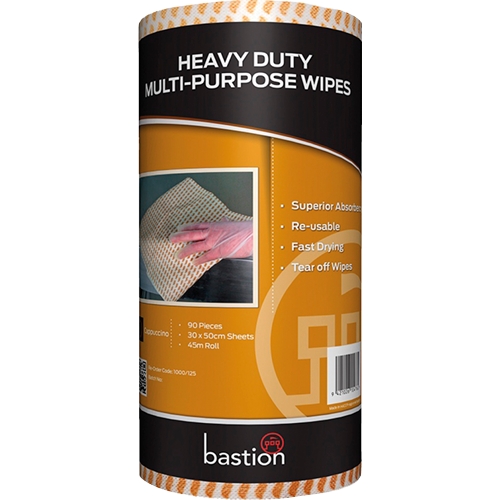 Bastion Heavy Duty Wipes Cappuccino 45m