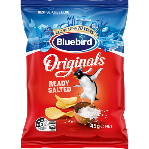 Bluebird Originals Ready Salted Potato Chips 45g