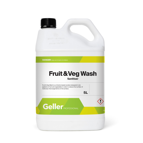 Geller Professional Fruit & Veg Wash Fruitwash 5 Litre Bottle 1ea