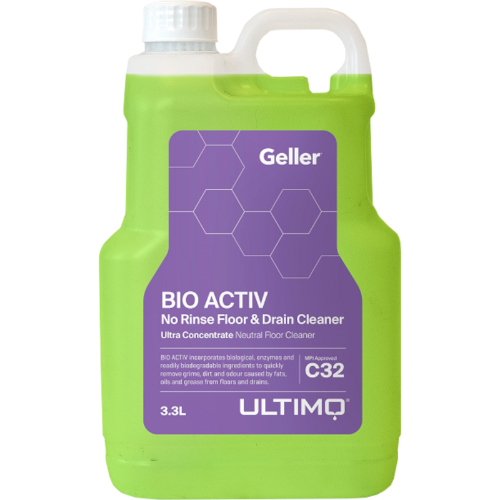 Geller Ultimo Bio Activ No-Rinse Floor & Drain Cleaner C32 3.3l
