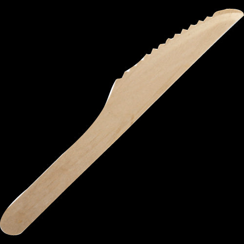 Biopak Uncoated Wooden Knife 160mm 100pk
