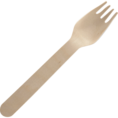 Biopak Uncoated Wooden Fork 160mm 100pk