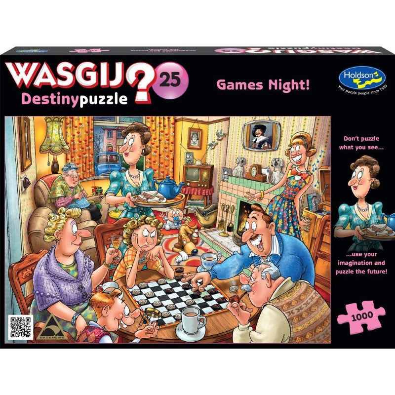 Puzzle - Wasgij Destiny 25 - 1000pc (Games Night!)
