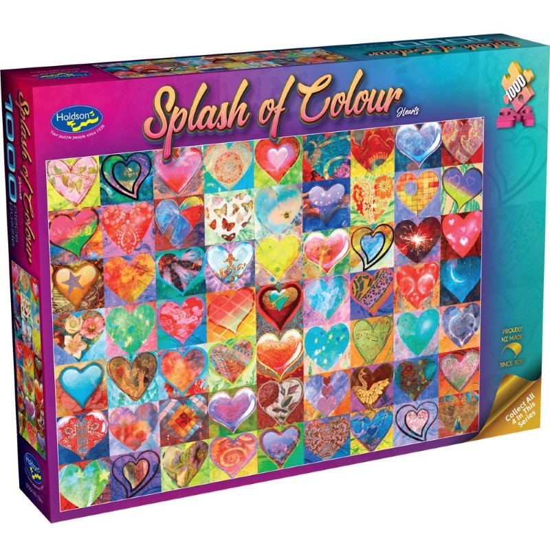 Puzzle - Splash of Colour, 1000pc (Hearts)