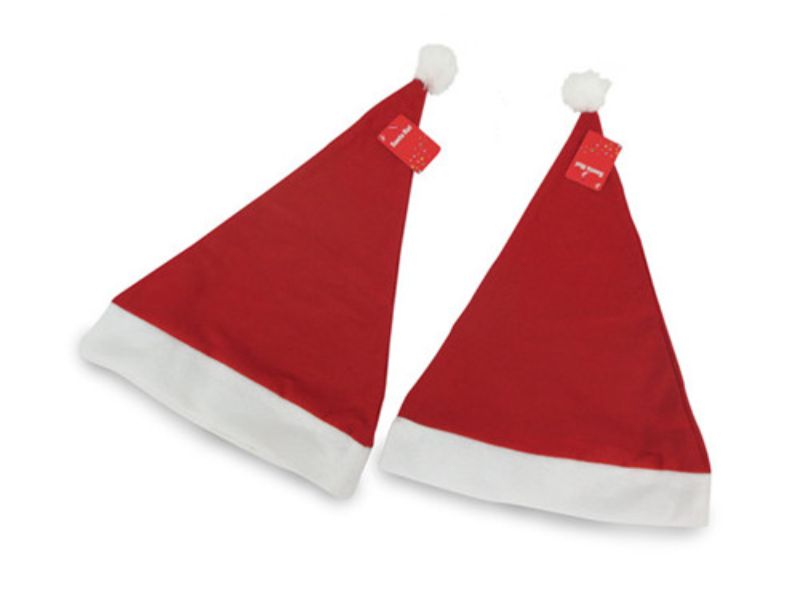 Felt Santa Hat - Adult Basic (Set Of 3)