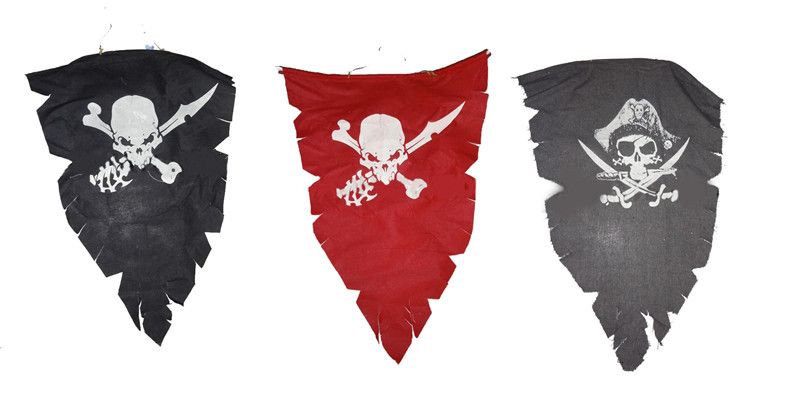 Pirate Flag (Set Of 3 Assorted)