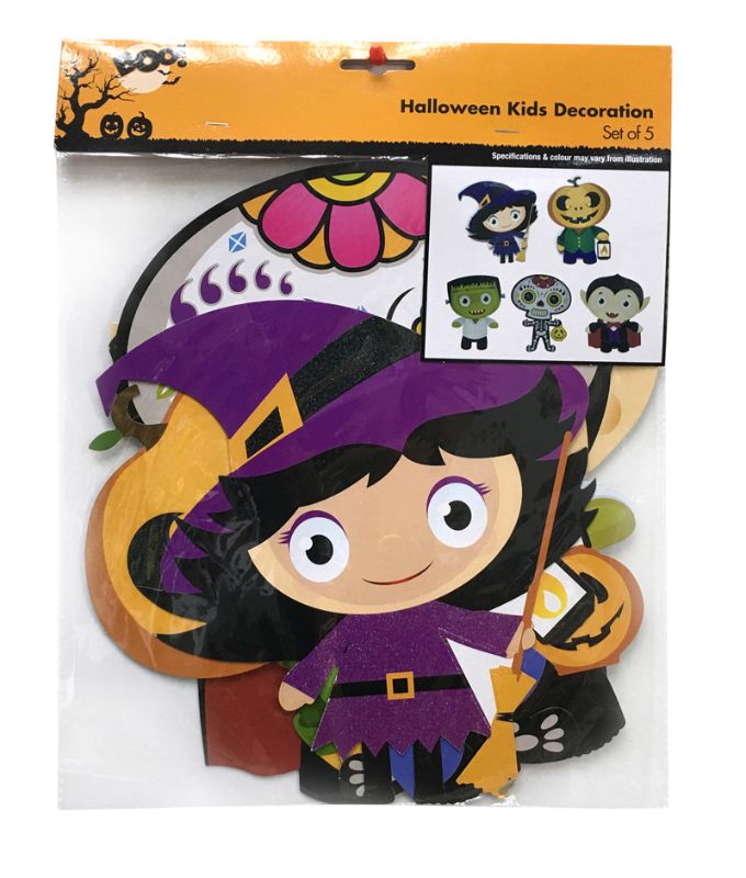 Halloween Animated Hanging Decoration (Pack Of 5)