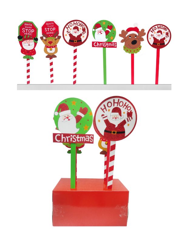 Garden Stake - Festive Mix (Set Of 6 Assorted)