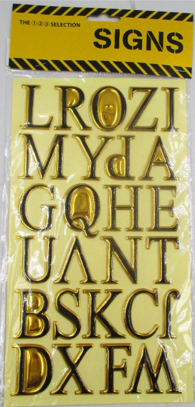 3D Sign - Alphabet (Black)