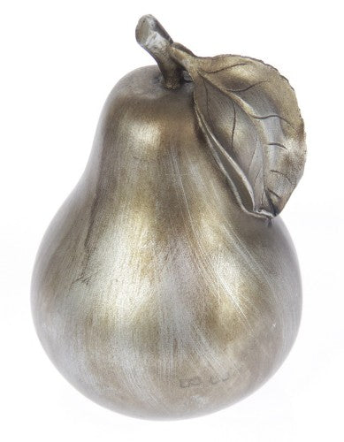Ornament - Polyresin Pear (Champagne)