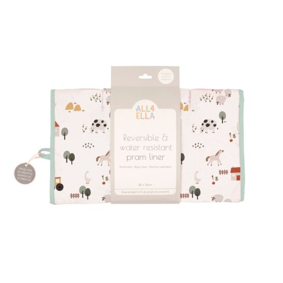 Pram Liner - Country Farm - All4Ella