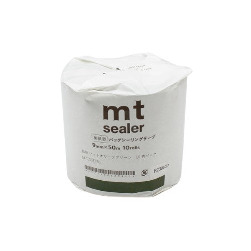 MT Sealer Washi Bag Sealer Tape Green 9mm x 50m 10 Rolls