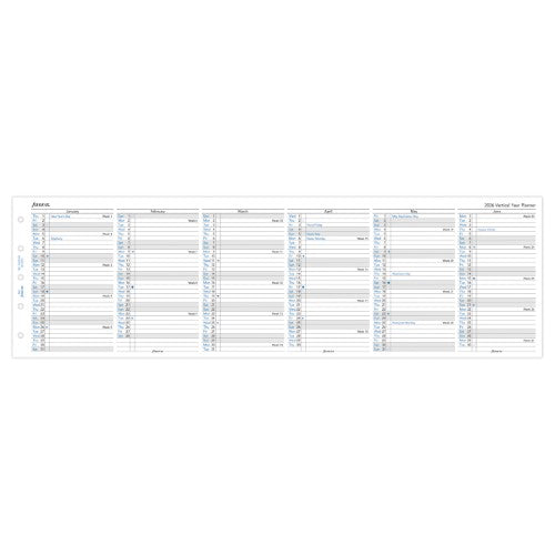 Filofax Refill Classic Year Planner Vertical Mini 2026