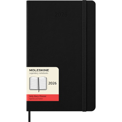 Moleskine Diary 12 Month Daily HC Large Black 2026