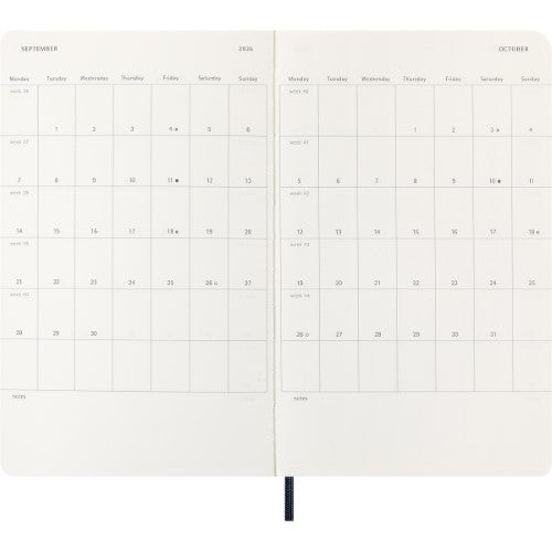 Moleskine Diary 12 Month Daily SC Large Sapphire Blue 2026