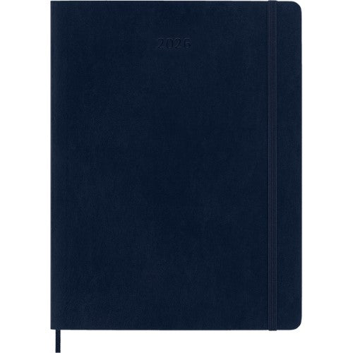 Moleskine Diary 12 Month Weekly + Notes SC XL Sapphire Blue 2026
