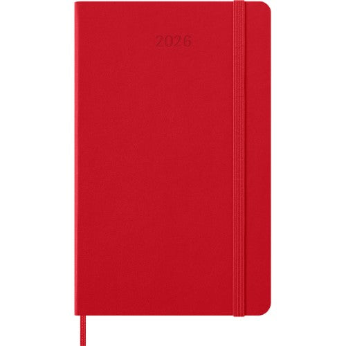Moleskine Diary 12 Month Daily HC Large Scarlet Red 2026