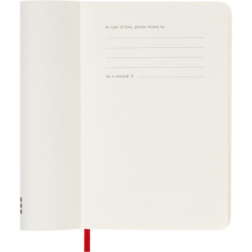 Moleskine Diary 12 Month Weekly + Notes SC Pocket Scarlet Red 2026