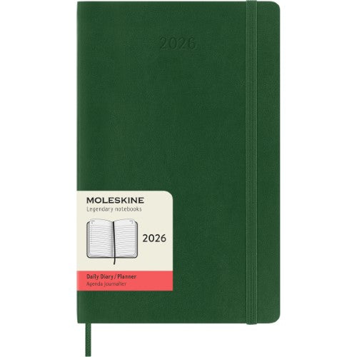 Moleskine Diary 12 Month Daily SC Large Myrtle Green 2026
