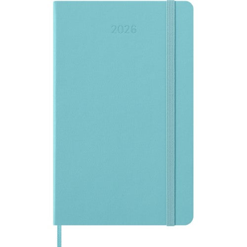 Moleskine Diary 12 Month Weekly + Notes HC Large Aquamarine 2026