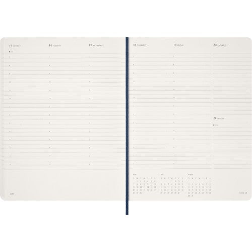 Moleskine 13 Month Essential Planner SC Weekly Vertical XXL Sapphire Blue 2026