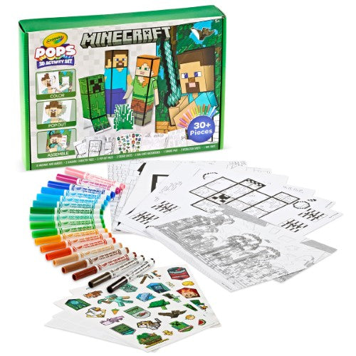 Crayola POPS 3D Activity Super Set Minecraft