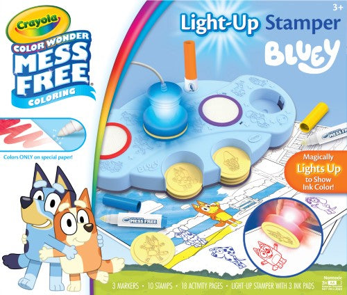 Crayola Color Wonder Magic Light Up Stamper Kit Bluey
