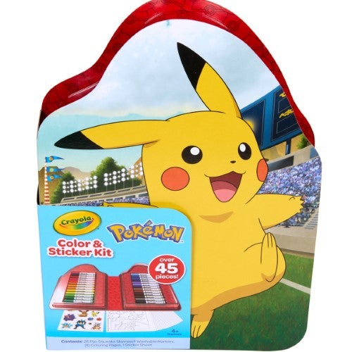 Crayola Color & Sticker Pokemon Kit 45 Piece