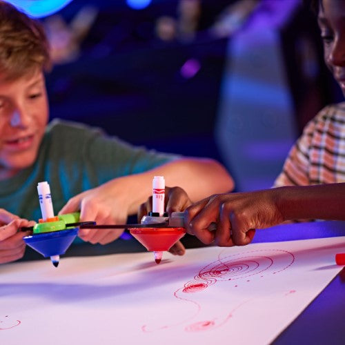 Crayola Colourwhirls Spin Art Toy Neon