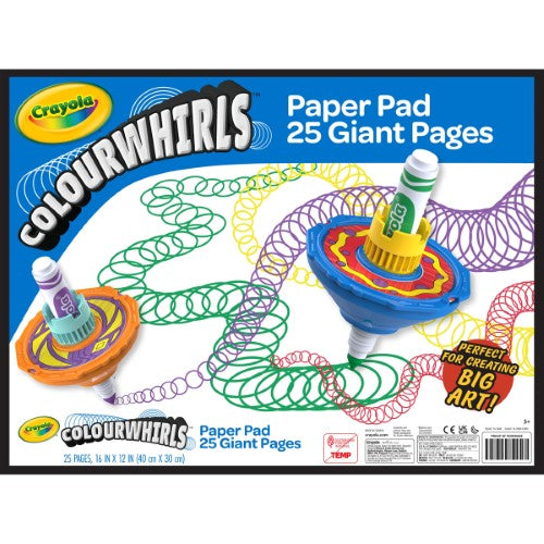 Crayola Colourwhirls Paper Pad 40cm x 30cm 25 Pages