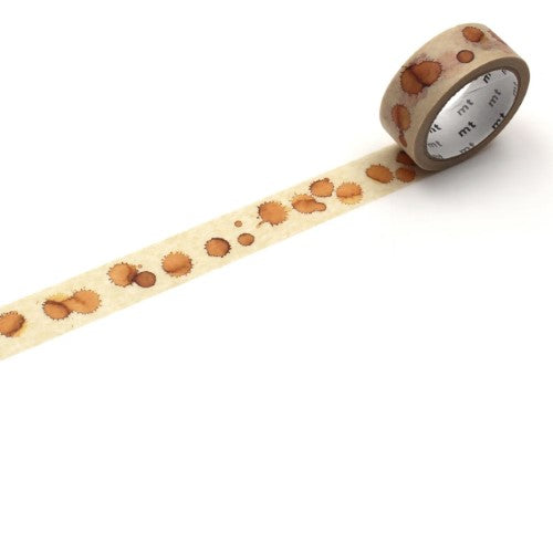 MT Washi Tape 15mm x 5m Upcycle Coffee Stain