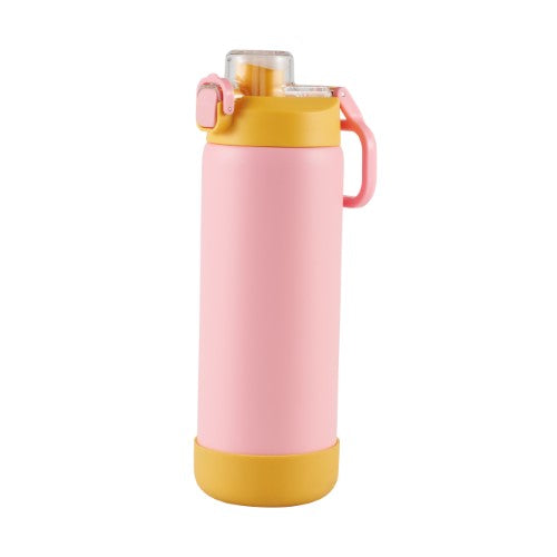 2 Way Drinking Insulated Bottle - AVANTI YumYum 550ml (Pink/Yellow)
