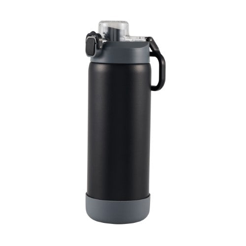 2 Way Drinking Insulated Bottle - AVANTI YumYum  550ml (Black/Charcoal)
