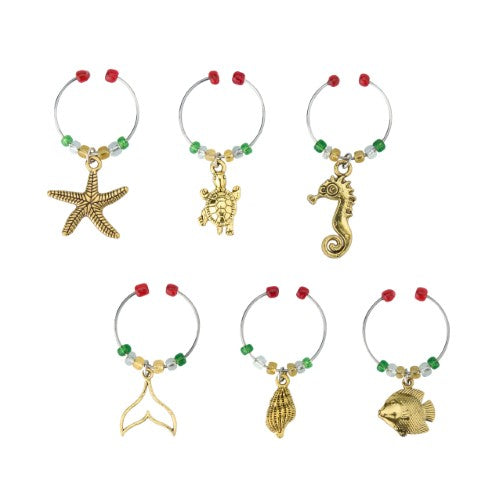 Wine Charms - AVANTI Sealife (Set of 6)