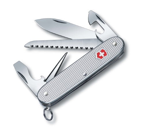 Swiss Pocket Knife - VICTORINOX SAK Farmer Alox (Silver)
