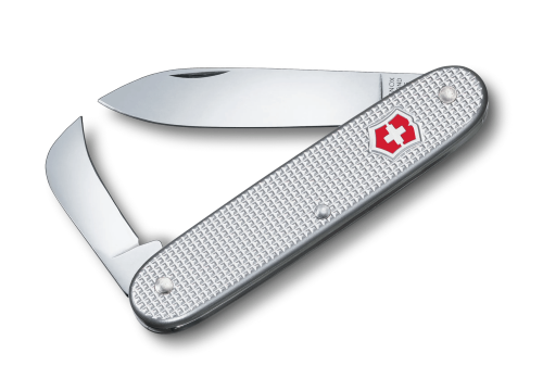 Swiss Pocket Knife - VICTORINOX SAK Swiss Army 2 Alox (Silver)