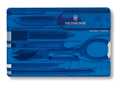 Swiss Card Classic - VICTORINOX SAK (Blue Translucent)