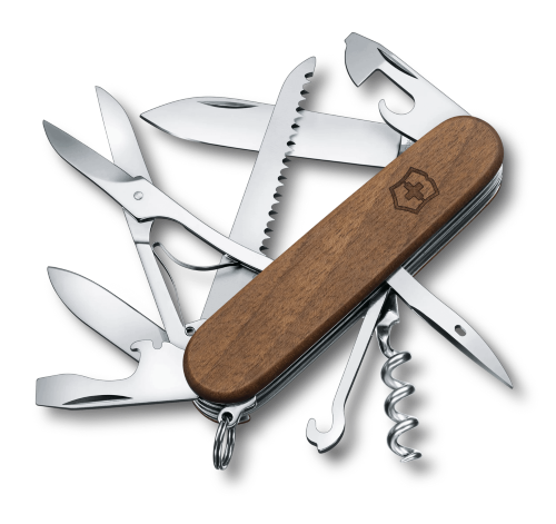 Swiss Pocket Knife - VICTORINOX SAK Huntsman Wood (Brown)