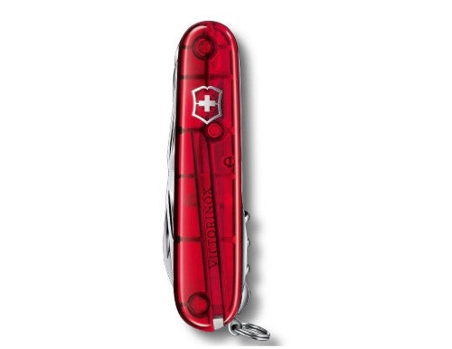 Swiss Pocket Knife - VICTORINOX SAK Huntsman (Red Translucent)