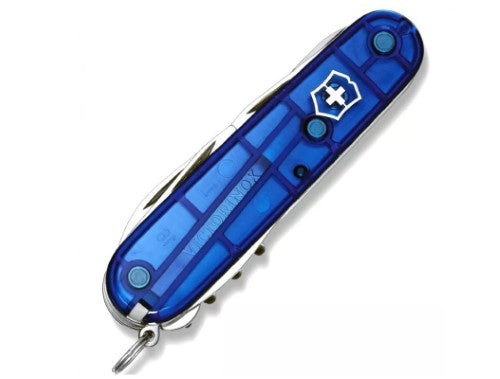 Swiss Pocket Knife - VICTORINOX SAK Huntsman (Blue Translucent)