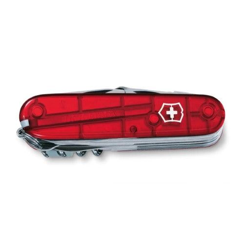 Swiss Pocket Knife - VICTORINOX SAK Swiss Champ (Red Translucent)