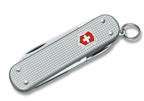 Swiss Pocket Knife - VICTORINOX SAK Classic SD Alox (Silver)