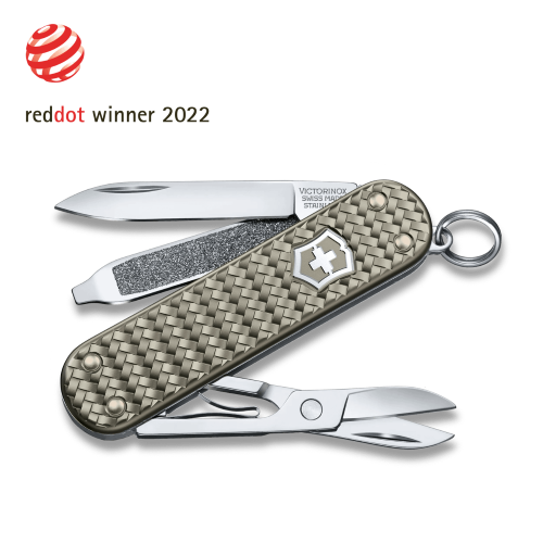 Swiss Pocket Knife - VICTORINOX SAK Classic SD Precious Alox (Grey)